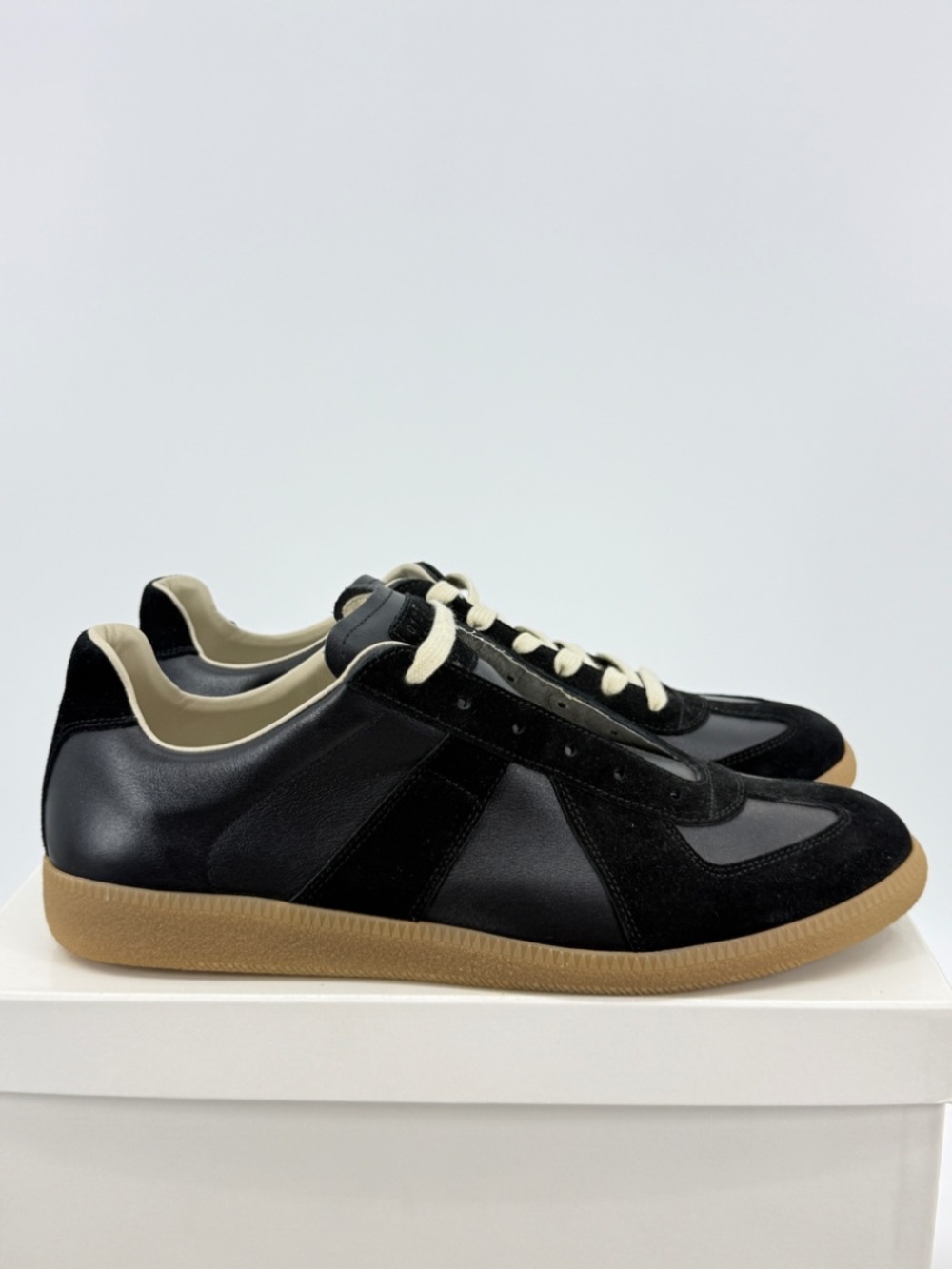 Maison Margiela GAT Low Black Suede Gum